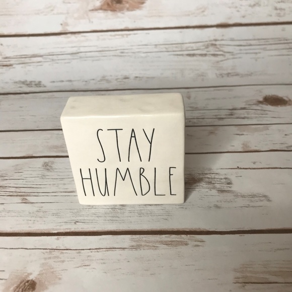 Rae Dunn Double Sided BE KIND STAY HUMBLE Plaque - Picture 3 of 6
